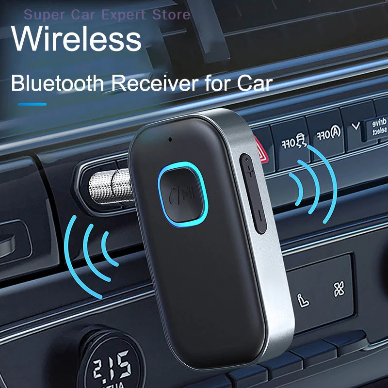 

Wireless AUX Bluetooth Car Adapter Wireless 5.3 Bluetooth Receiver For Car