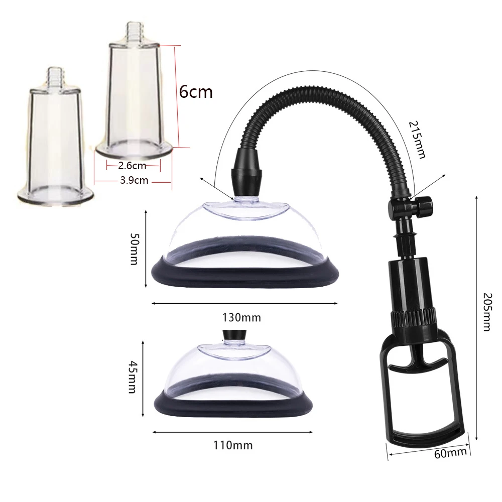 SCManual Pussy Pump Vagina Clitoris Sucker Adult Sex Toy Manual Women Breast Massage Nipple Stimulator Enlarge Vacuum Pump Cover - view 5