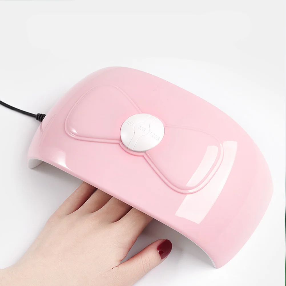 1PC 54W Bowknot Manicure Lamp Smart LED Screen Nail Lamp LED Dual Light Sources Nail Gel Dryer Portable USB Nail Lamp fo