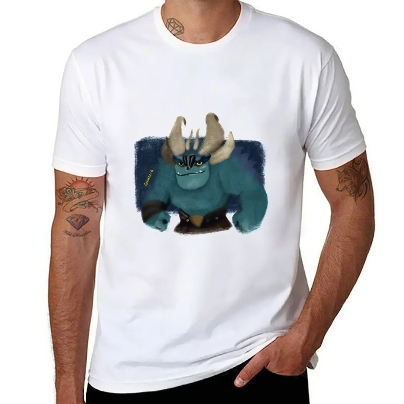 

trollhunters draal T-Shirt man t shirt cotton high quality t shirt men 100% cotton luxury brand T-Shirt