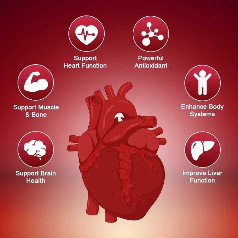 400 mg de cápsulas de coenzima Q10 antioxidante-absorción superior, soporte inmunológico-varios en sangre y salud cardíaca equilibrio de presión arterial