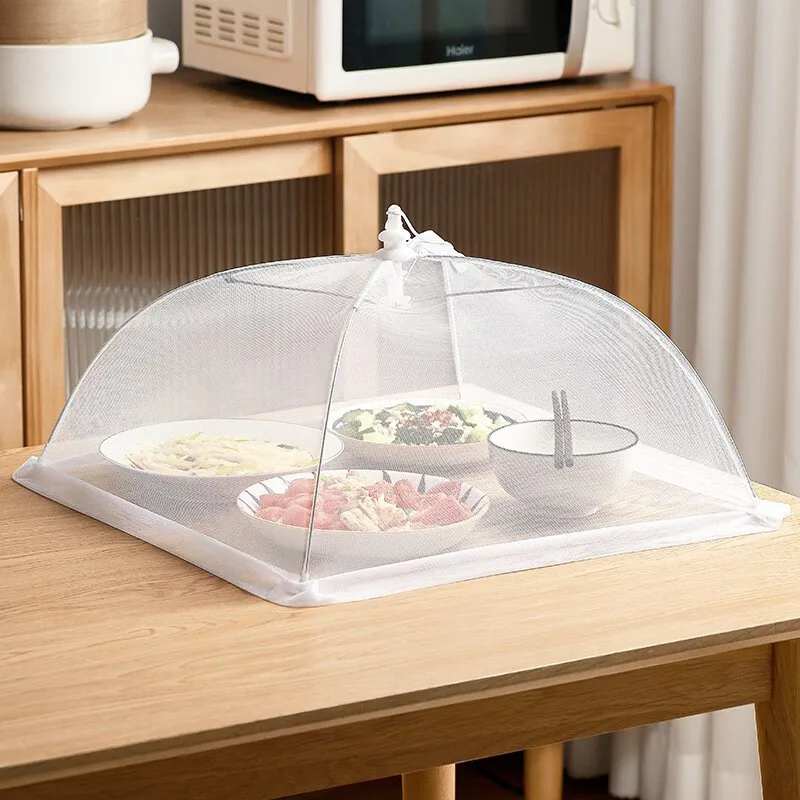 Foldable Mesh Food Cover Multifunctional Outdoor Picnic Net Food Tent Camping Insect Screen Collapsible Dish Cover for Home