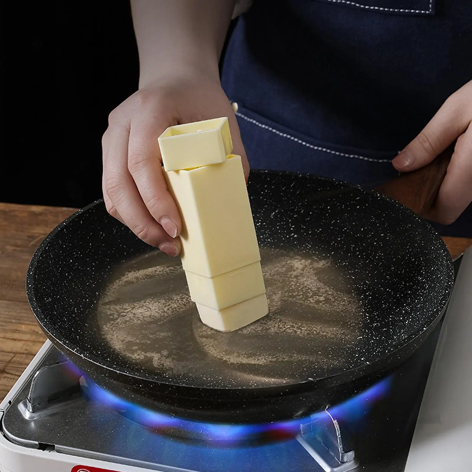 Esparcidor de mantequilla, accesorios de cocina, contenedor de mantequilla para gofres y panqueques