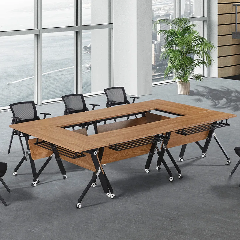 

Training table folding free combination computer simple desk long conference table and chair combination