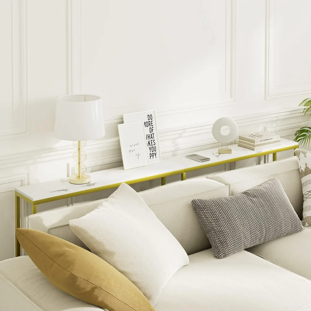 Sofa Tables, Console Table,Modern Extra Narrow Long Sofa Table Behind Couch, Skinny Entry Table, Sofa Tables