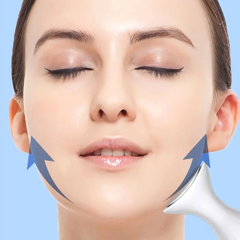 Massaggiatore di raffreddamento facciale a doppio lato Stringere la riparazione della pelle Edema Strumento muscolare sul ghiaccio Massaggio del collo dei tessuti profondi