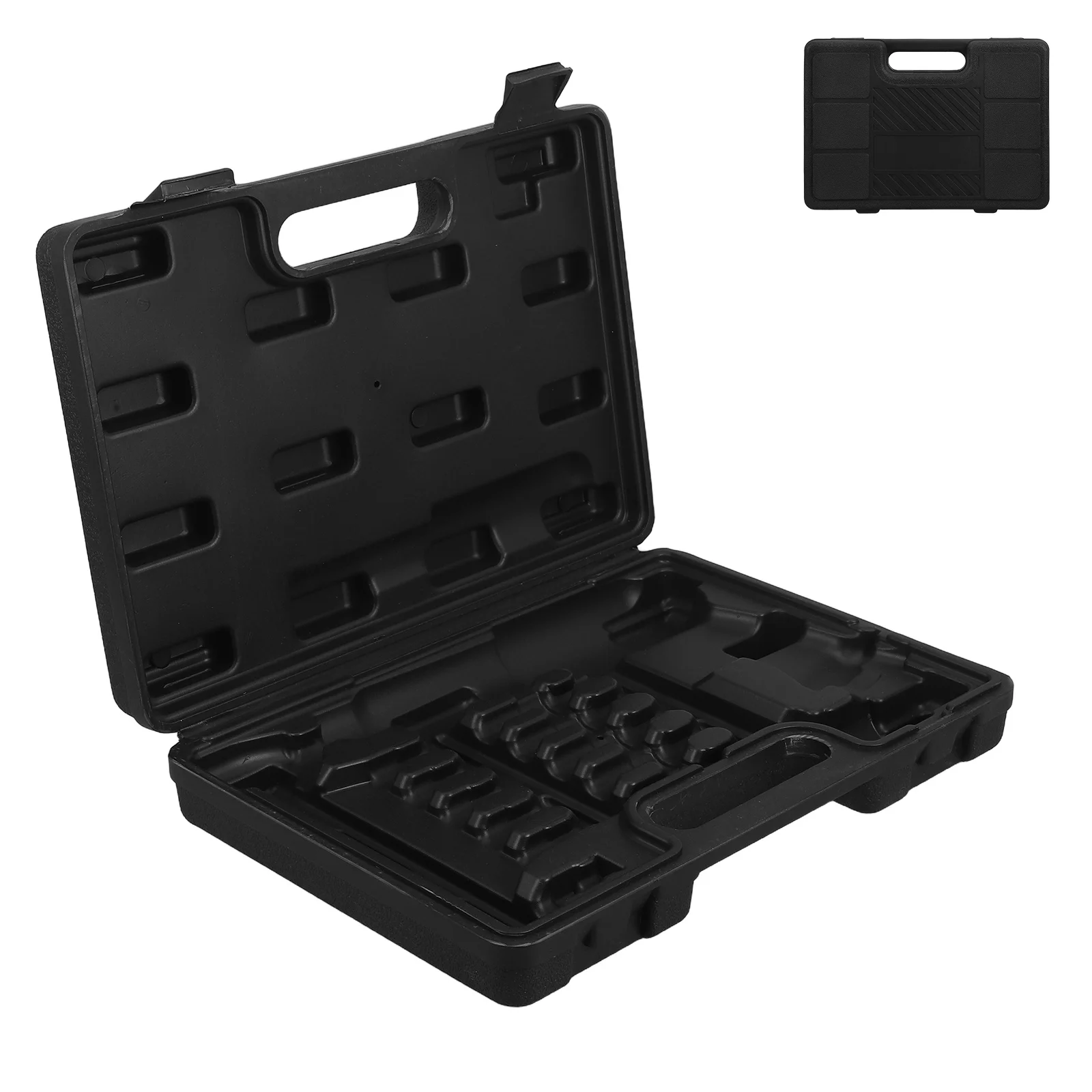 Portable Air Chisel Tool Box Heavy Duty Organizer for Mechanics with Multiple Compartments and Lockable Design