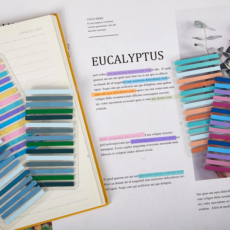 300 Sheets Color Self Adhesive Memo Pad Sticky Notes Bookmark   Sticker Marker Memo Sticker Paper Office School Supplies