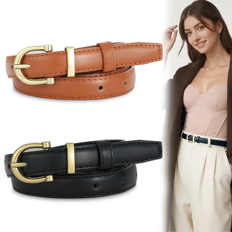 Fashionable  Minimalist Versatile Everyday Instagram-Style Belt; Korean-Style Trendy High-End Elegant Women’s Belts