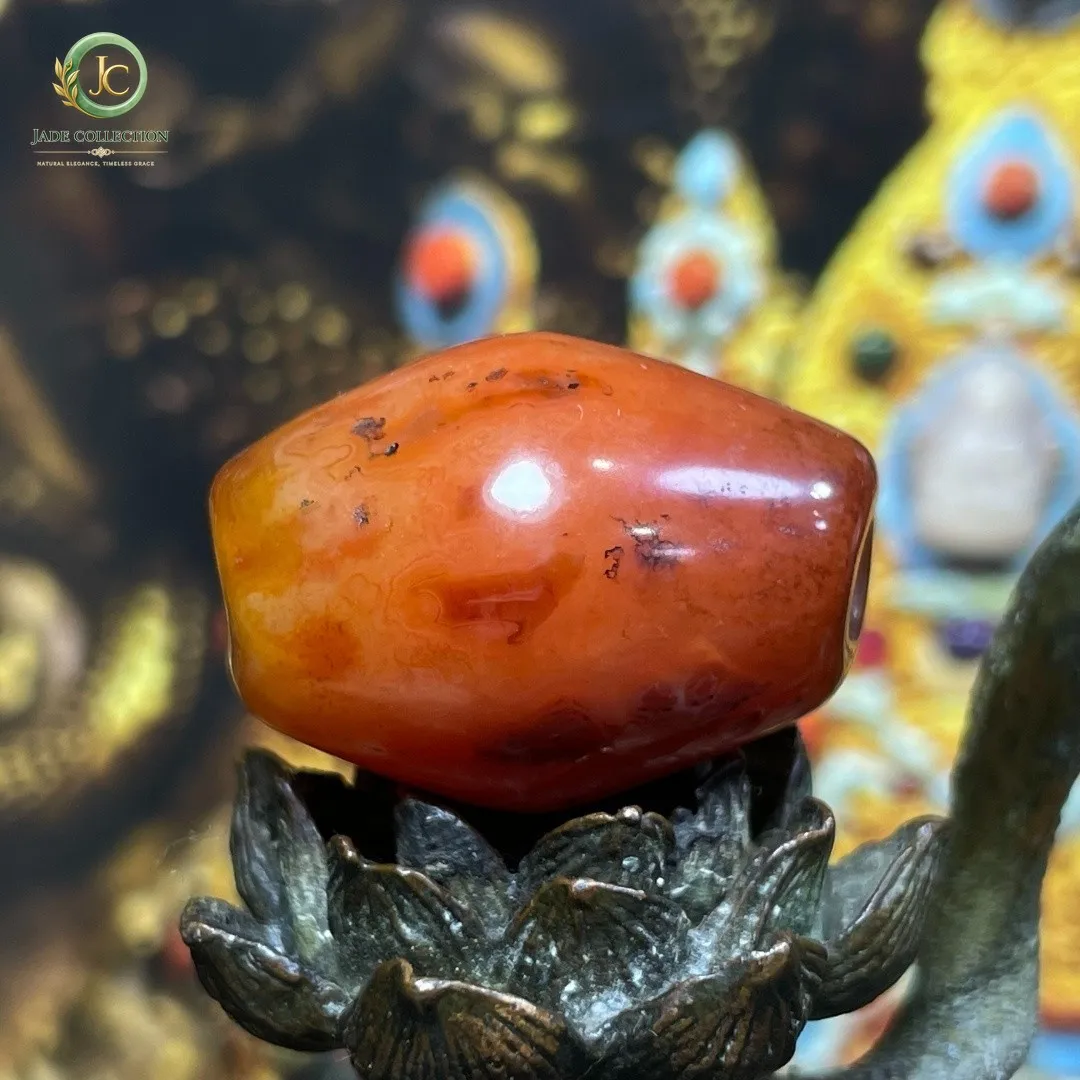 Tibetan Nepalese Himalayan Bead Ancient Agate Old Dzi Talisman eye Bead Amulet