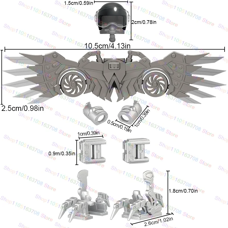 Hot Movie Building Blocks Action Figures Movable Wings Accessories DIY Educational Toys Christmas Gift For Children DT01