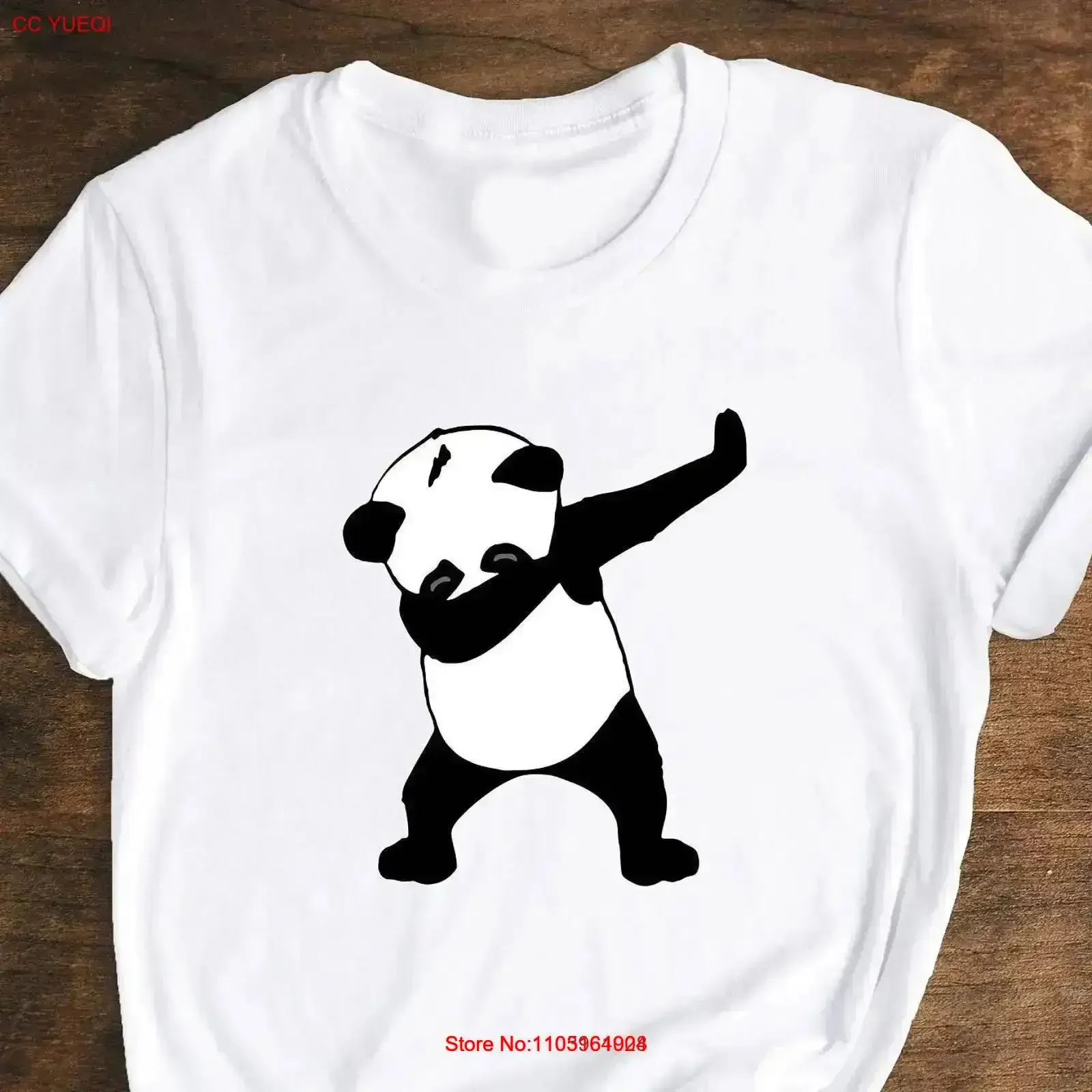 

Футболка с изображением панды, забавная винтажная стираная дизайнерская одежда, универсальная, стильная, мужская, слегка дышащая, повседневная, с графикой