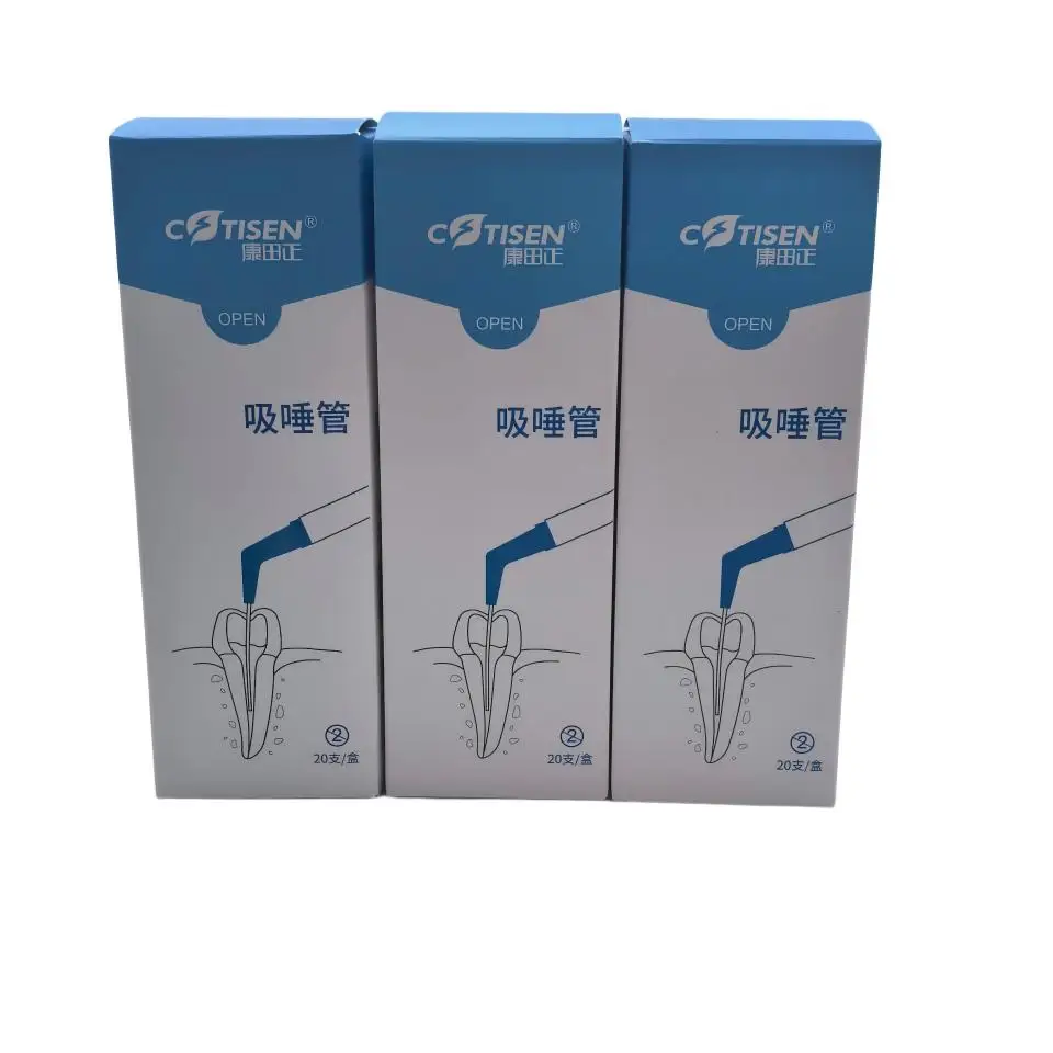 20Pcs Dental Endodontic Suction Tips Disposable Root Canal Aspirator Tips Irrigation Drying Tube Accessories Supplies Box