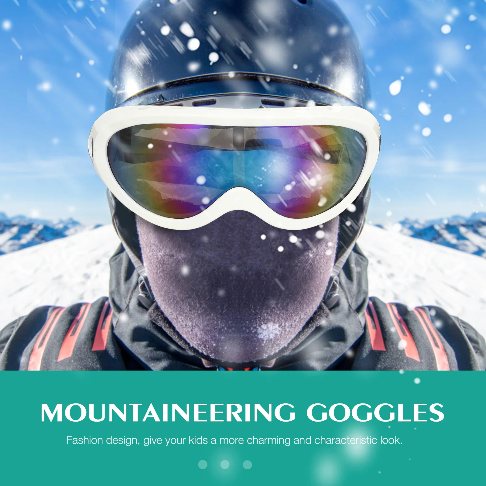

1Pair Ski Goggles Durable Outdoor Sports Protective Eyewear for Cycling Mountaineering Skiing Riding Ski Goggles