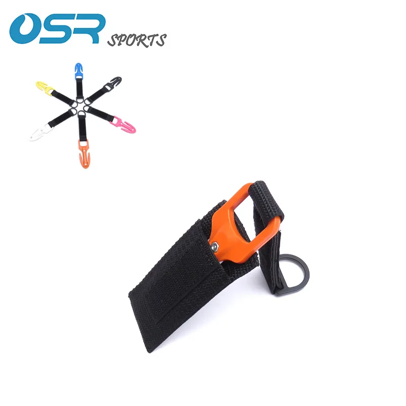 Dive Fishing Ceramic Blade Line Cutter with Nylon Cloth Sleeve Fixed Ring Nylon Hook Essential Dive Line Cutter Gear