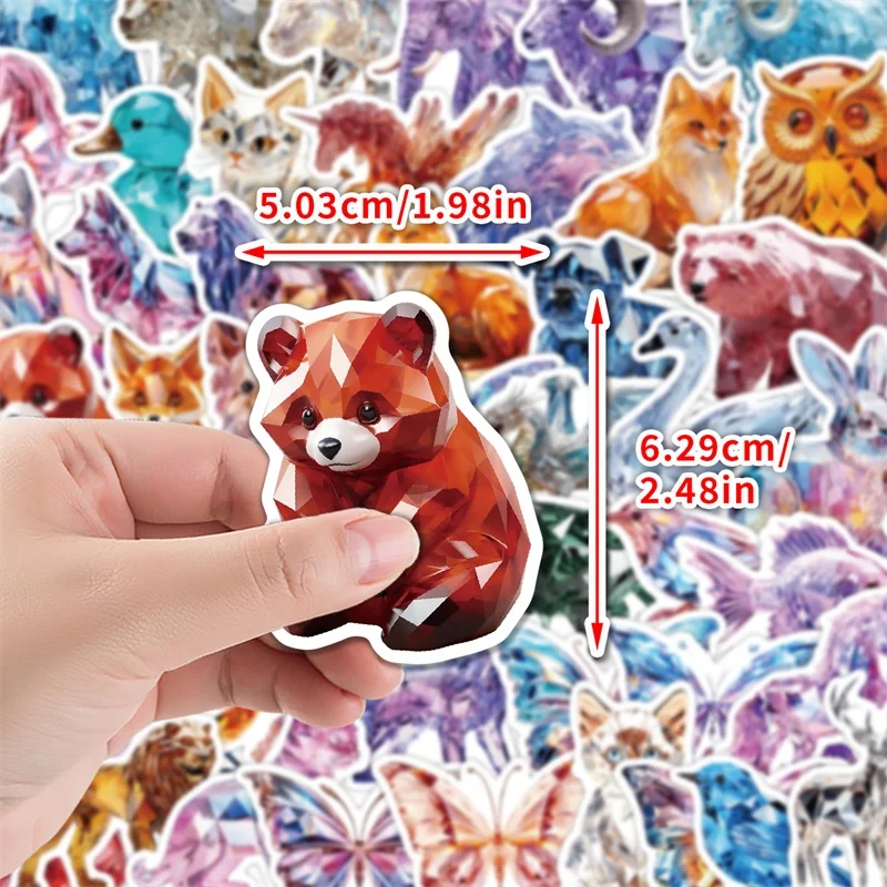 10/30/50PCS Kawaii 3D Animal PVC Sticker Aesthetic DIY Colored Decoration Scrapbooking Supplies Hand Accounting for Kids