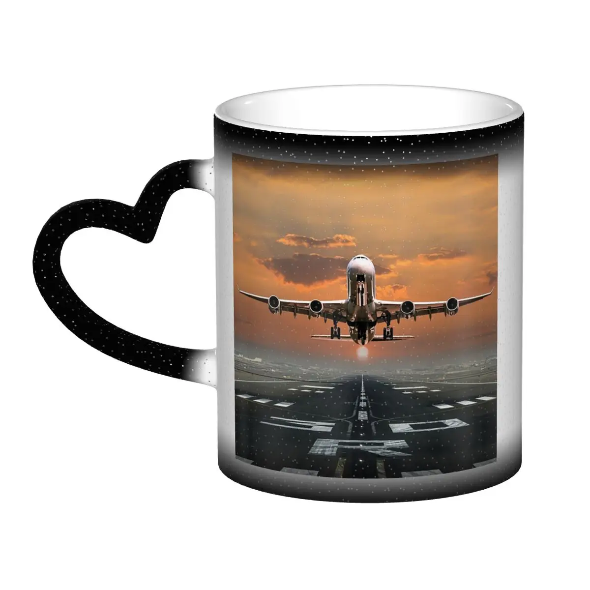Aviation Airplane Pilot Takeoff Mug Funny Ceramic Coffee Cups Tea Mugs Milk Cup Drinkware Gifts for Friends