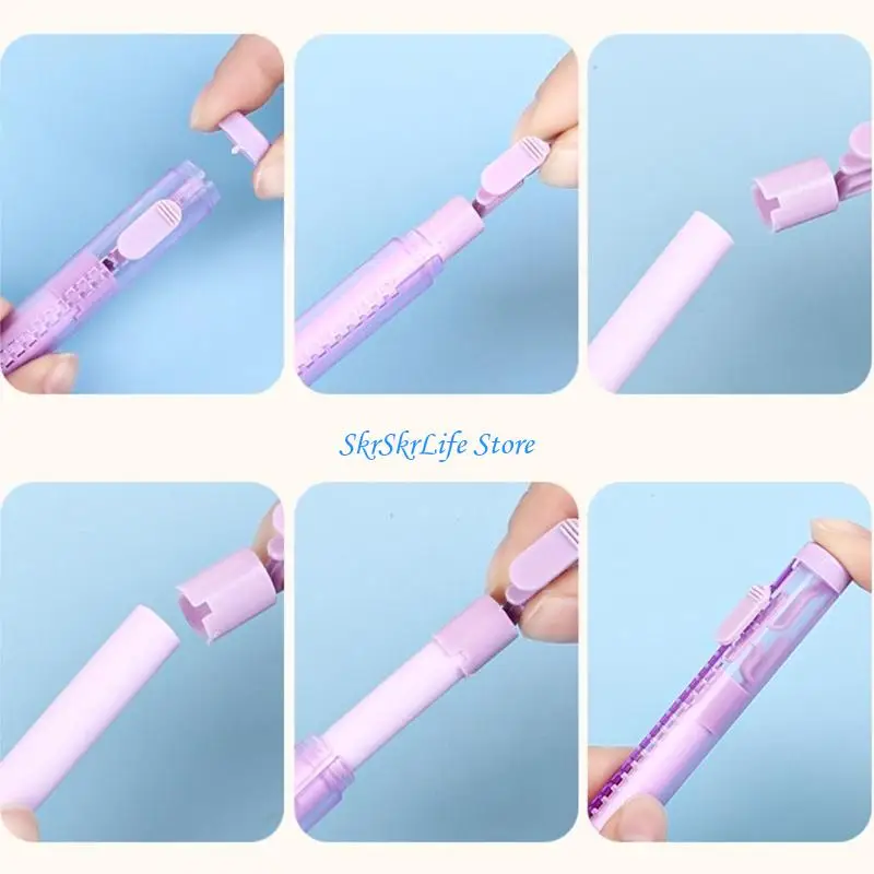 

E65E Erasers with Refills Erasers Retractable Erasers Push-Pull Erasers Pencil Erasers Painting Erasers School Supplies