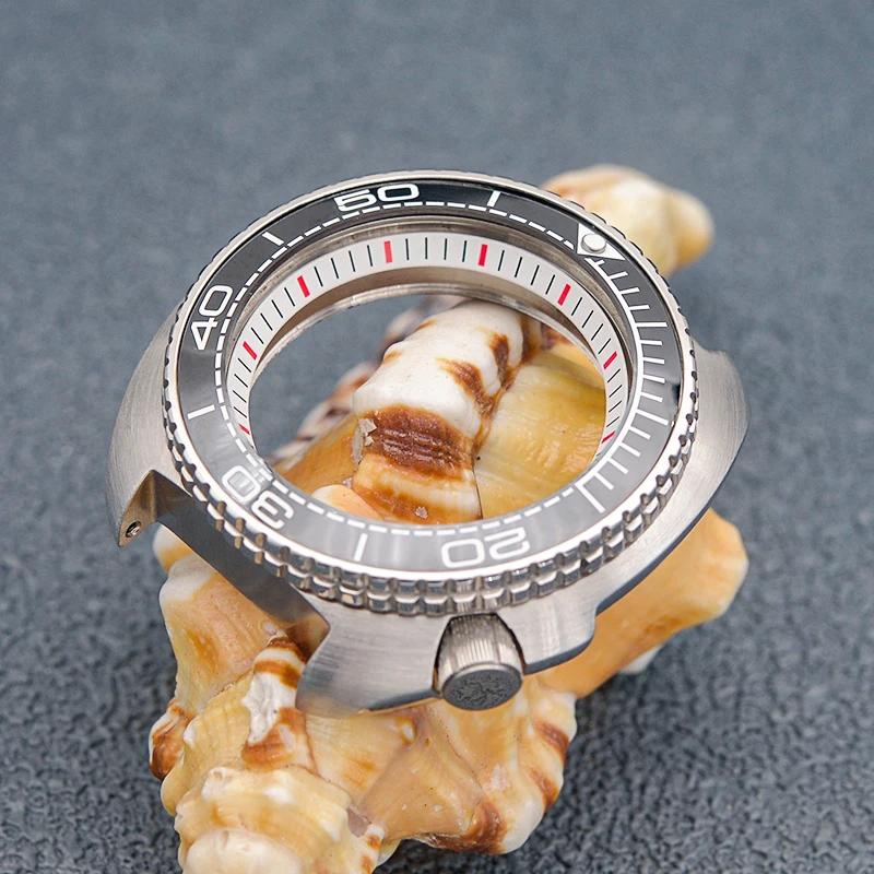 Seiko Dial Cover posteriore inferiore trasparente NH35 Case Fit SKX 6105 Turtle Abalone NH35 movimenti automatici orologio sostituire le parti