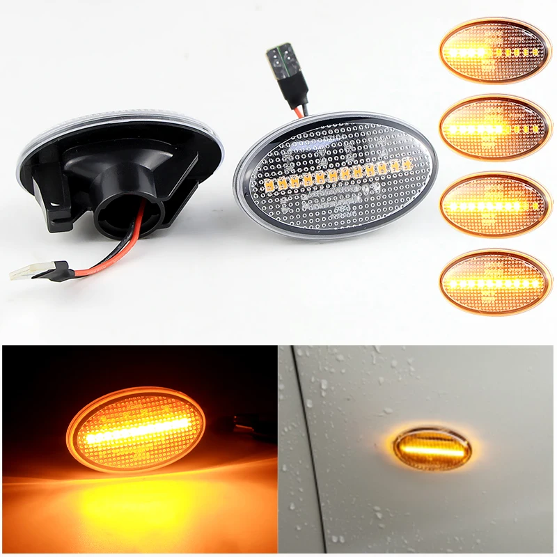 

2PCS Turn Signal for Mercedes Benz Smart W450 W452 A-Class W168 Citan W415 Vito W639 Vito W447 - LED Dynamic Side Marker Light