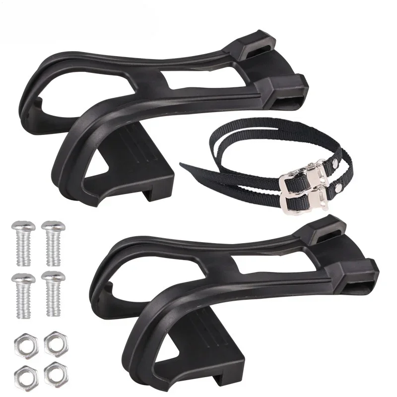 Plastic Black Dead Flying Dog Mouth Set Dynamic Bicycle Bicycle’s Pedal with Mouth Foot Bundle Pedal Fixed Cycling Accessories