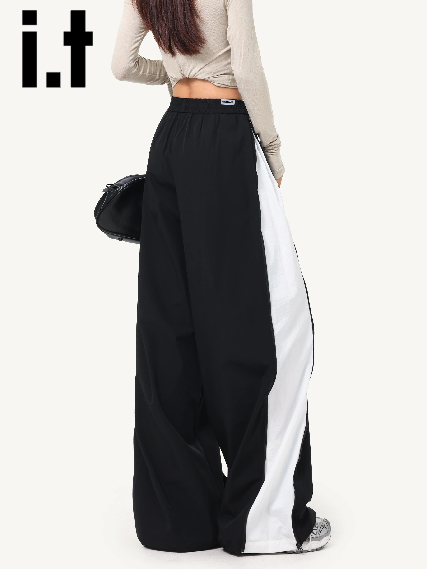 

Bla Casual Pants Women's Loose Qui Dry Sport Straight Leg Wide Leg Pants Autumn Winter New Arrival ITCHOCOOLATE