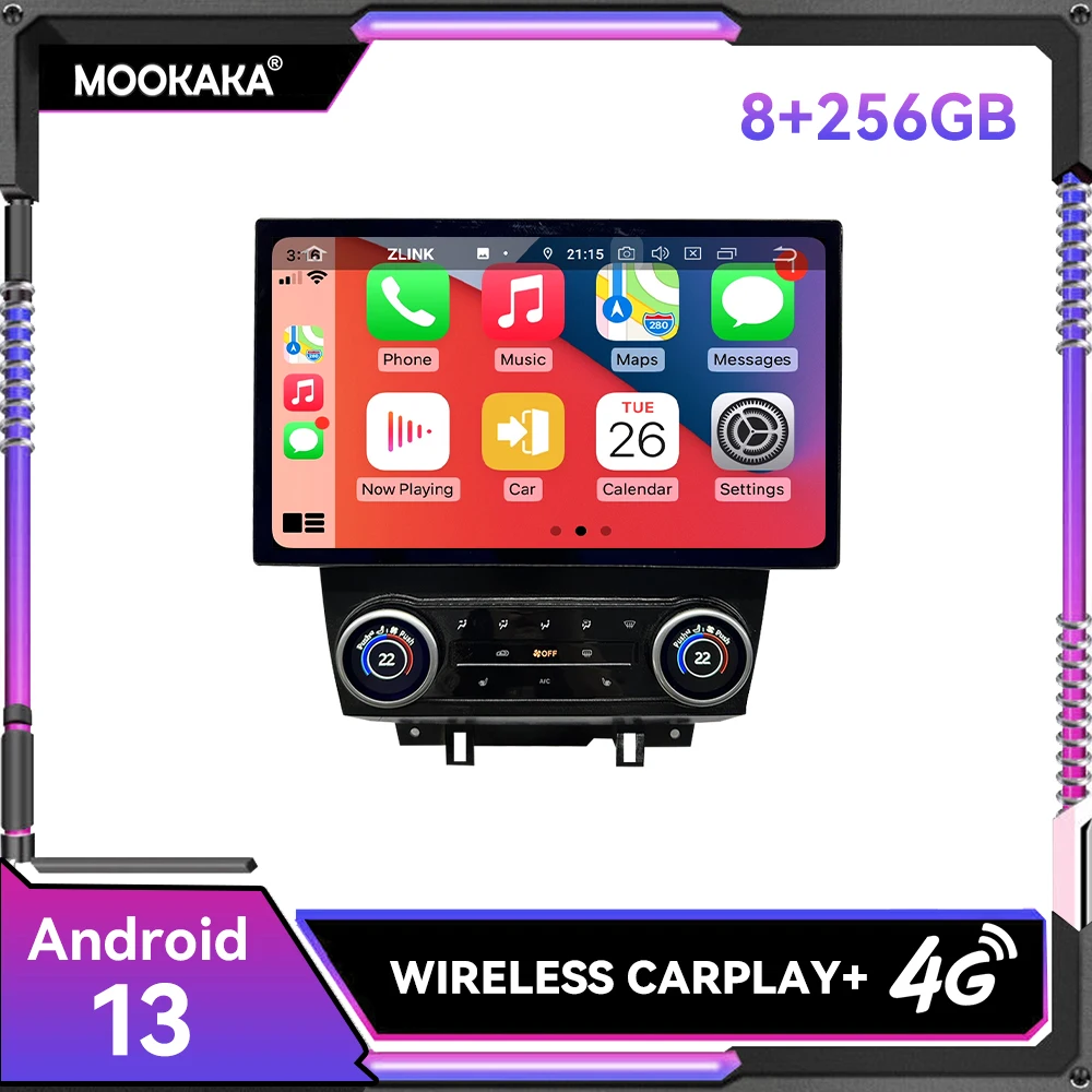

13.3 inch 8+256GB Car Stereo For Ford Mustang GT 2009-2014 Android 14.0 Touch Screen Auto Head Unit Car Multimedia Player Radio