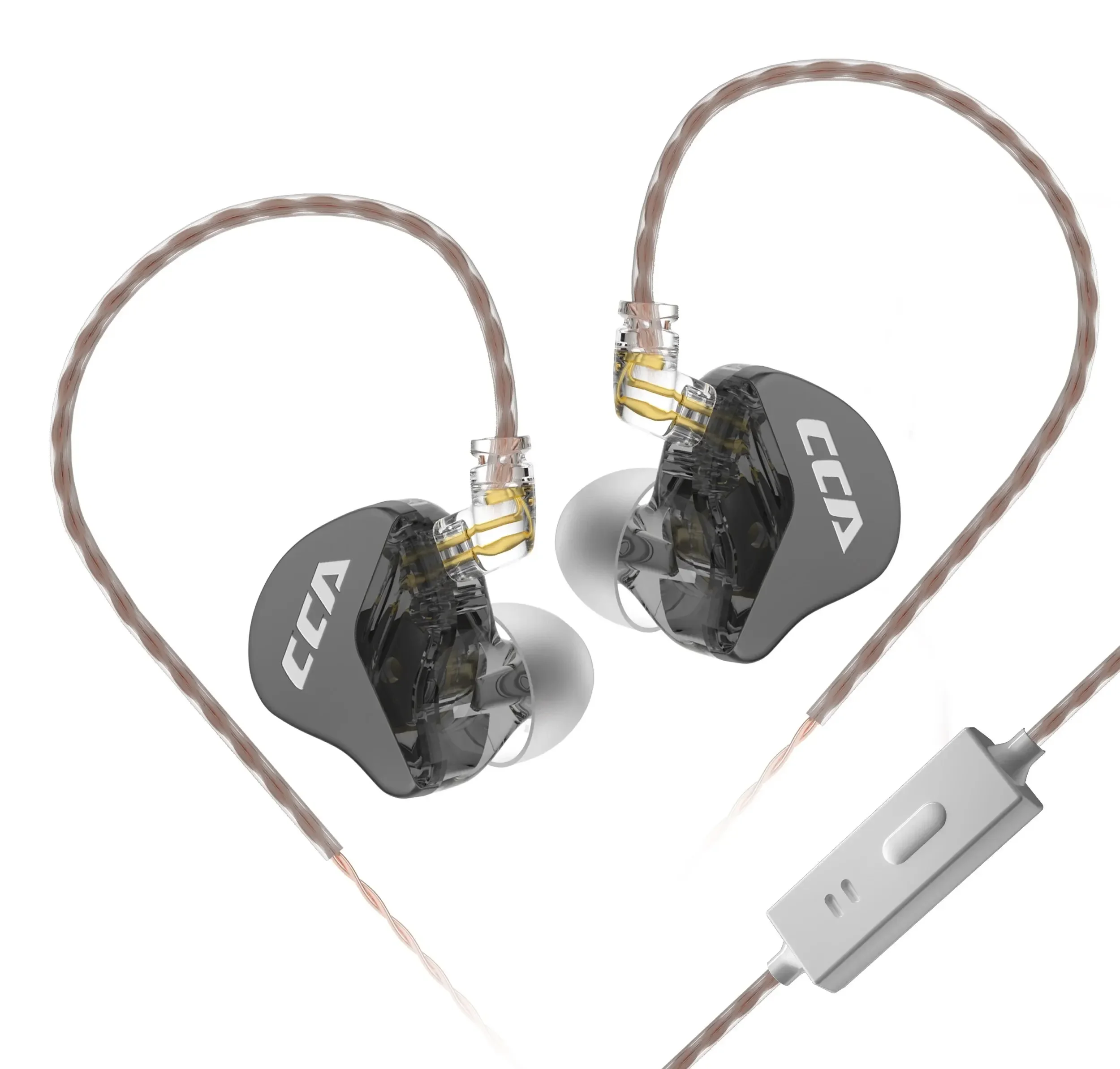 CCA CRA داخل الأذن السلكية HiFi سماعة رصد سماعات معلقة إلغاء الضوضاء KZ ZEX Pro NRA CA 4 الرياضة ألعاب سماعات الأذن