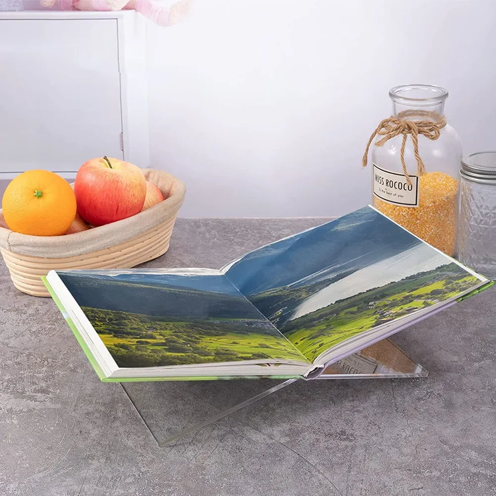 

Ergonomic Book Stand for Reading Desk Use Multipurpose Book Holder for Cookbooks Recipe Books Students Musicians Chefs Teachers