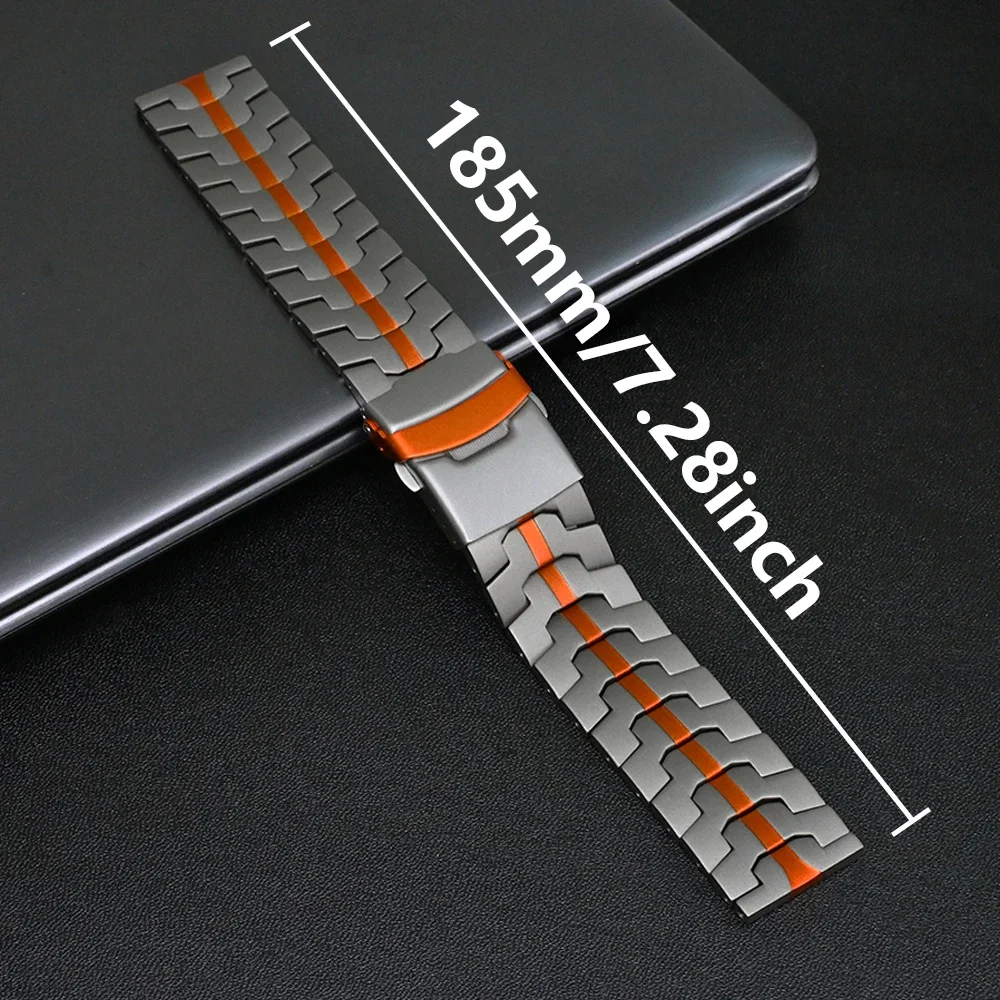 Cinturino universale 20/22mm per Samsung Galaxy 7/6/5/4 44mm 40mm cinturino da uomo in acciaio inossidabile per Huawei GT5 Pro 46mm GT4 5 CORREA