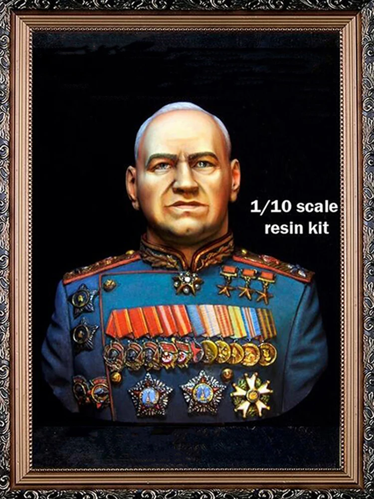 

1/10 The Greatest Men Georgy Zhukov bust Resin figure Model kits Miniature soldier Unassembled Unpainted