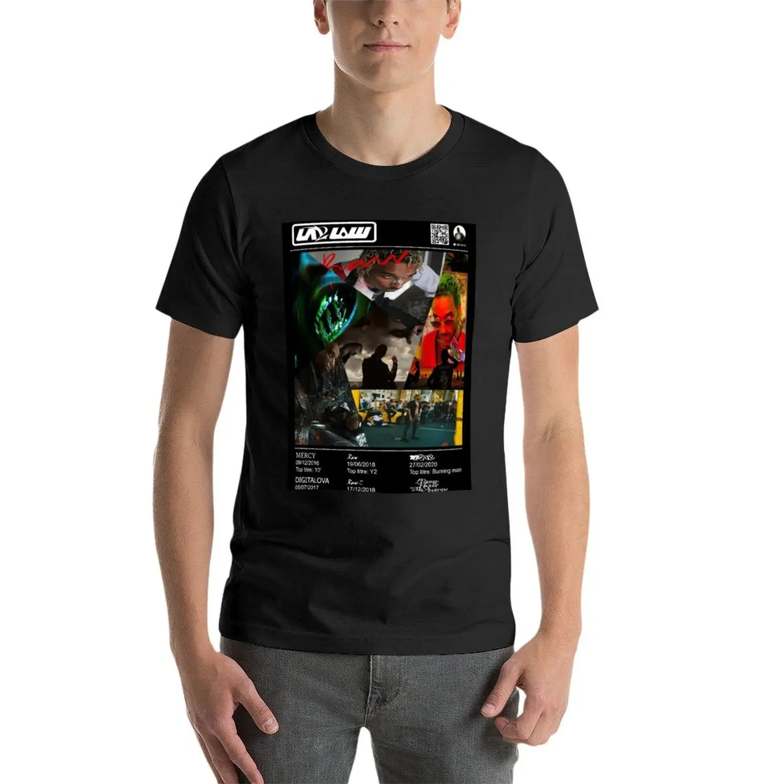 Laylow francuski rap dyskografia album plakat T-Shirt estetyczne ubrania nowa edycja anime rzeczy ciężkie t shirty dla mężczyzn