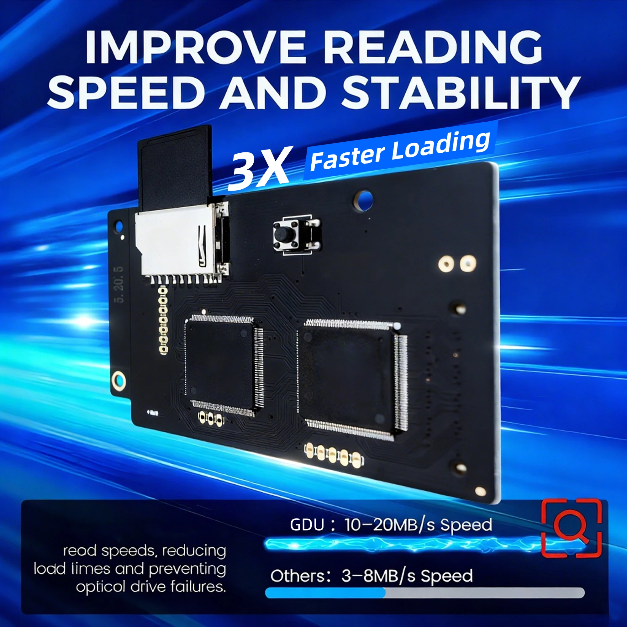 

REMANK GDEMU V5.20.5 Gdemu Dreamcast V5.15b для эмулятора оптического привода Dreamcast GDU, имитационная плата для Dreamcast DC VA1