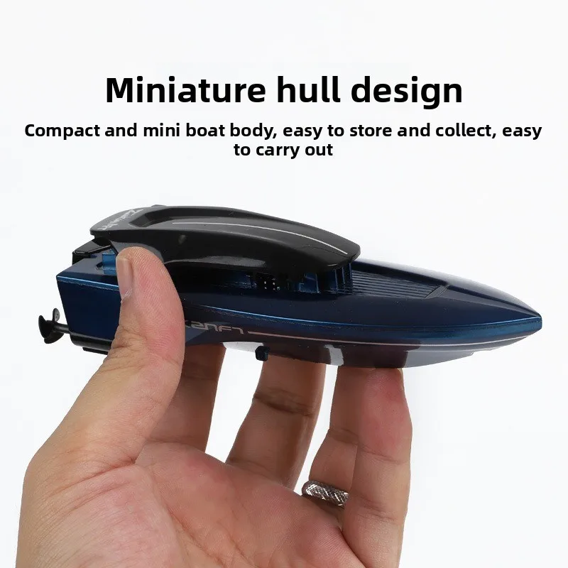 2.4G Mini Remote Control High Speed Boat Remote Control Boat with Light Sailing Model Water Children's Toys