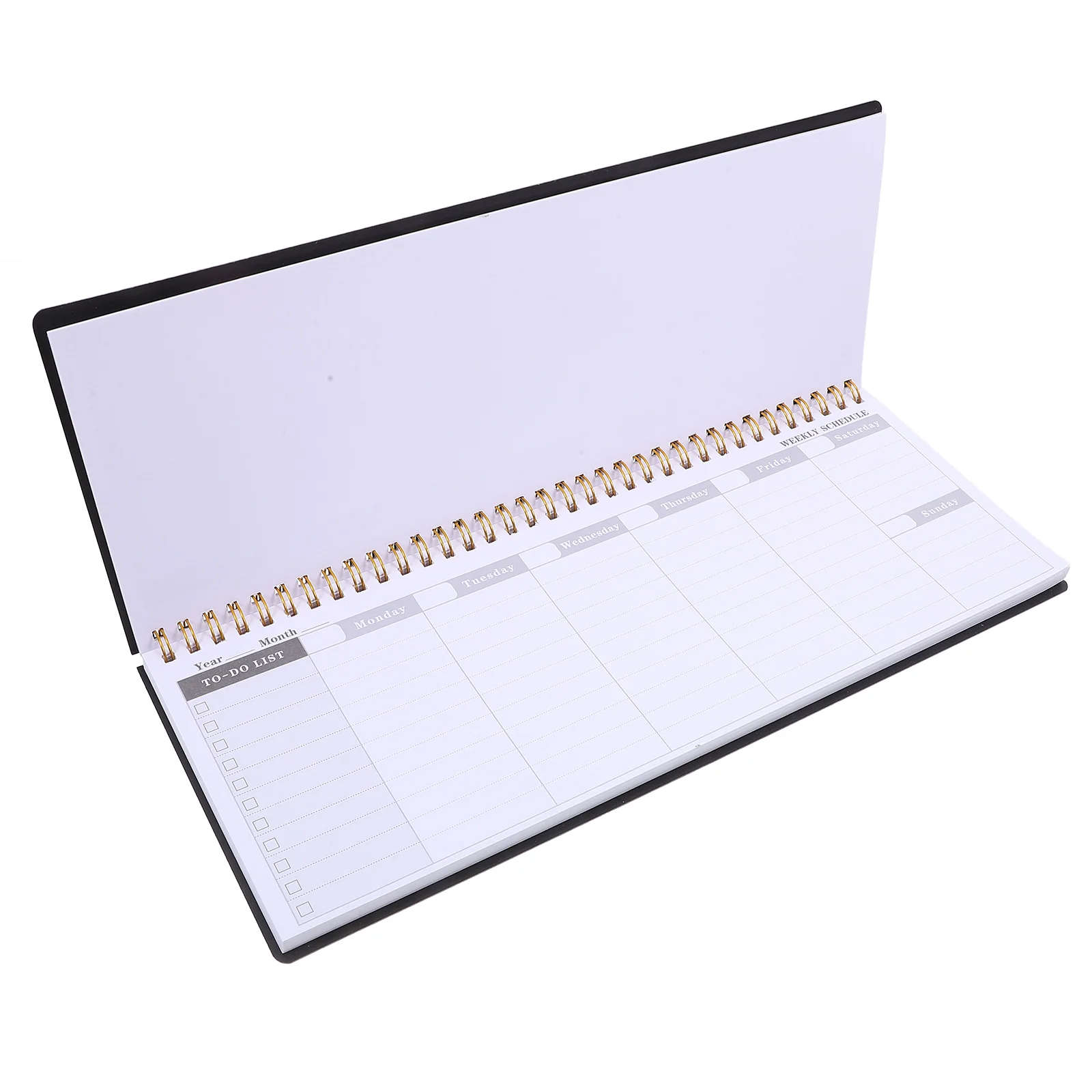 

Note Book Weekly Plan Notepad Convenient Daily Planner Office Notebook Task Black for Work Business