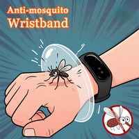 Ultrasonic Anti-mosquito Wristbands Portable Mosquito Resistant Silicone Watch Prevent Mosquito Bites For Outside Camping