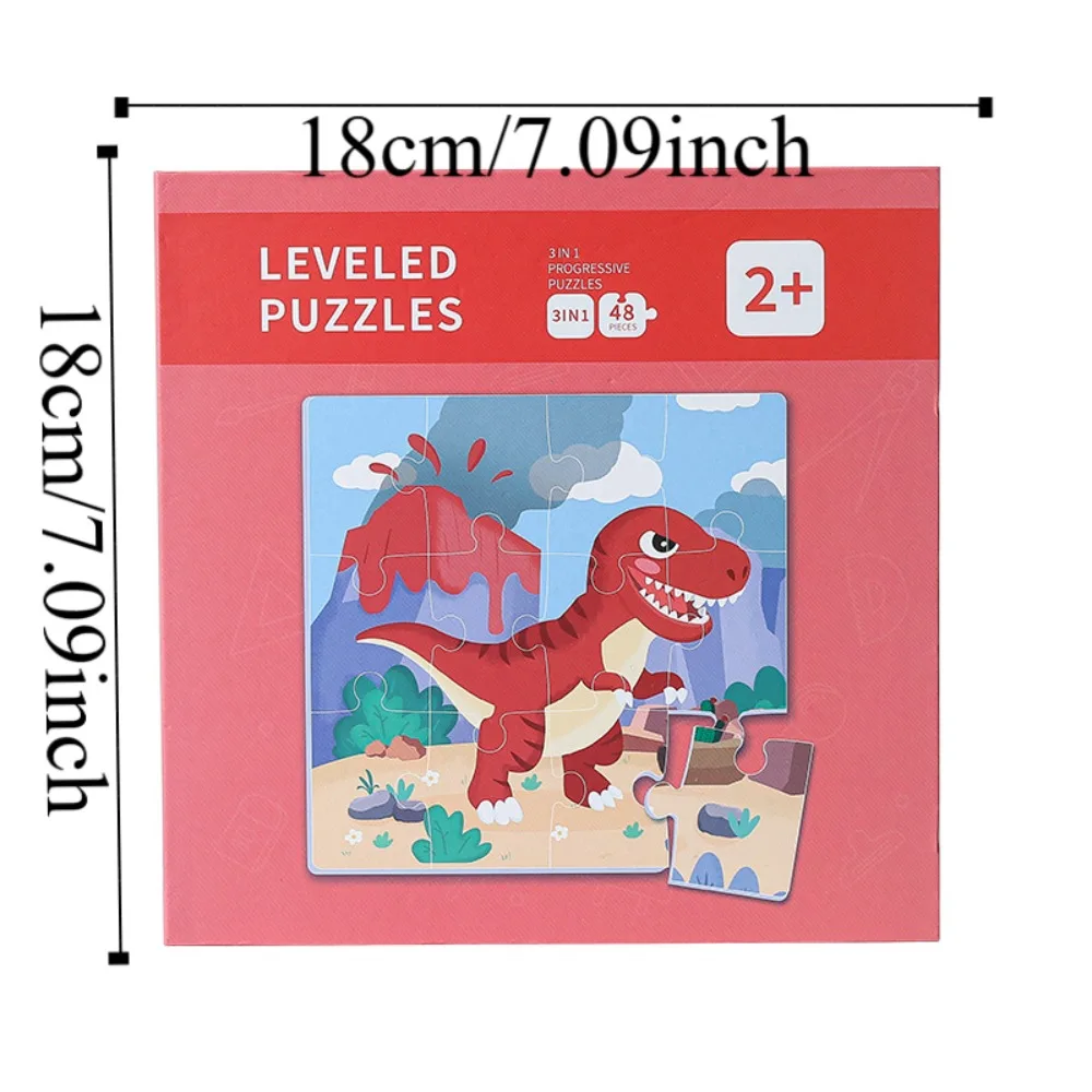 Handmade Magnetic Quiet Book Repeated Pasting Paper Dinosaur Sticker Book Cartoon Hand Ledger DIY Kids Busy Book Toy Girls