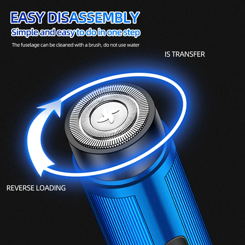 Mini Electric Shaver Rechargeable Portable Razor for Men Women USB Charging Shaving Machine Car Travel Grooming Tool view 4