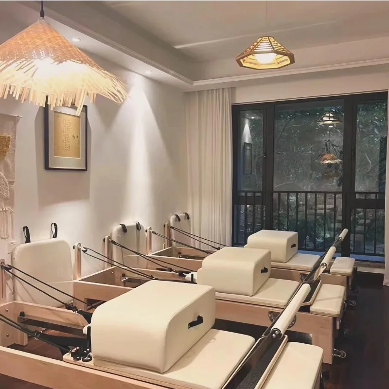 

YTYIN Best Seller Portable Folding Yoga Machine - Stable Maple, Beech & Oak Wood Pilates Reformer for Home & Studio