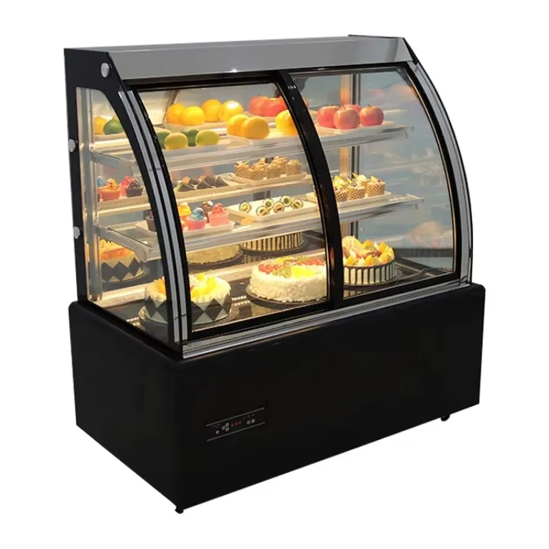 

Refrigerated cake fridge used bakery display case for sale soft drink freezer