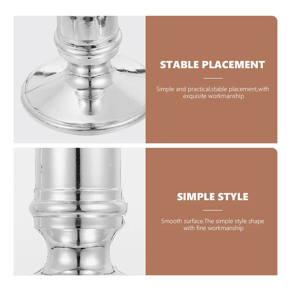 10 قطع من حوامل مستدقة إلكترونية رقيقة وبسيطة لتزيين حفلات المنزل لديكور الشمعدانات لغرفة النوم