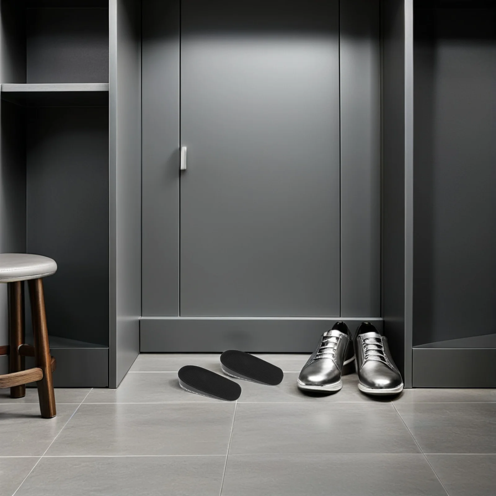 

1 Pair Silicone Invisible Height Increase Insoles Men Cushioning Heel Lift Insert For Weddings Supportive Shoe