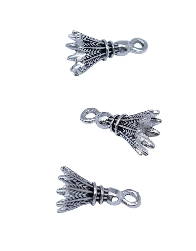 

25pcs 9x16mm Zinc alloy metal tibetan silver plated charm T0777 for jewelry making