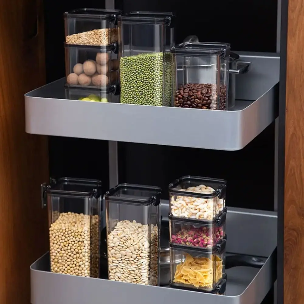 

Transparent Plastic Storage Boxes Plastic Sealed Stackable Food Storage Boxes Stackable Square Sealed Square Fresh-Keeping Boxes