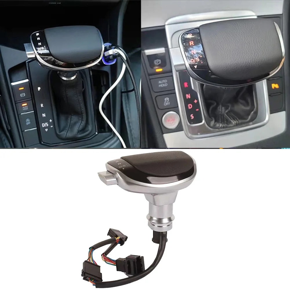 Car Gear Shift Lever Knob Gear Automatic Gear Knob Plastic Artificial Leather Easy Installation Step-by-step Guide
