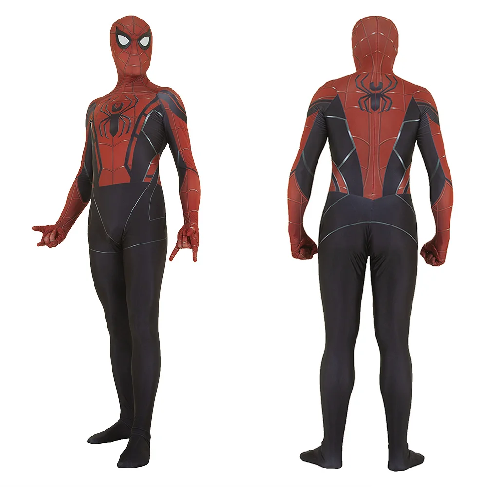 

Механический комбинезон Человека-паука, косплей, костюм супергероя Человека-паука с 3D принтом, боди из спандекса, костюм на Хэллоуин для взрослых