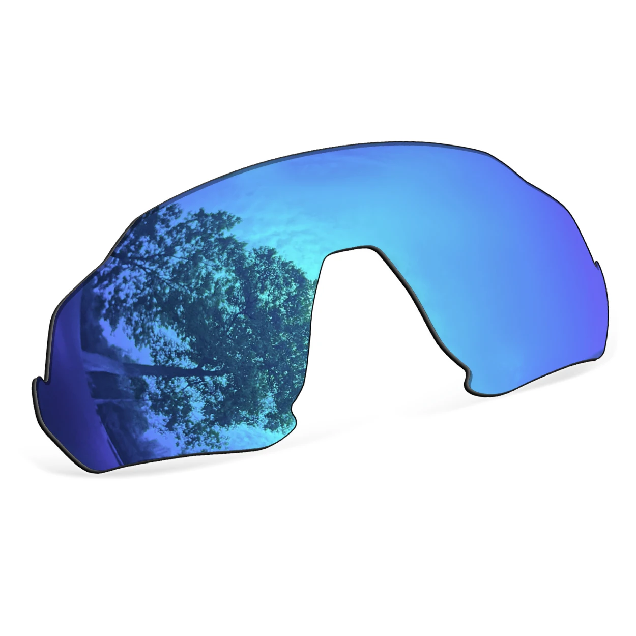 Ice Blue Polarized Replacement Lenses for Oakley Flight Jacket OO9401 Sunglasses