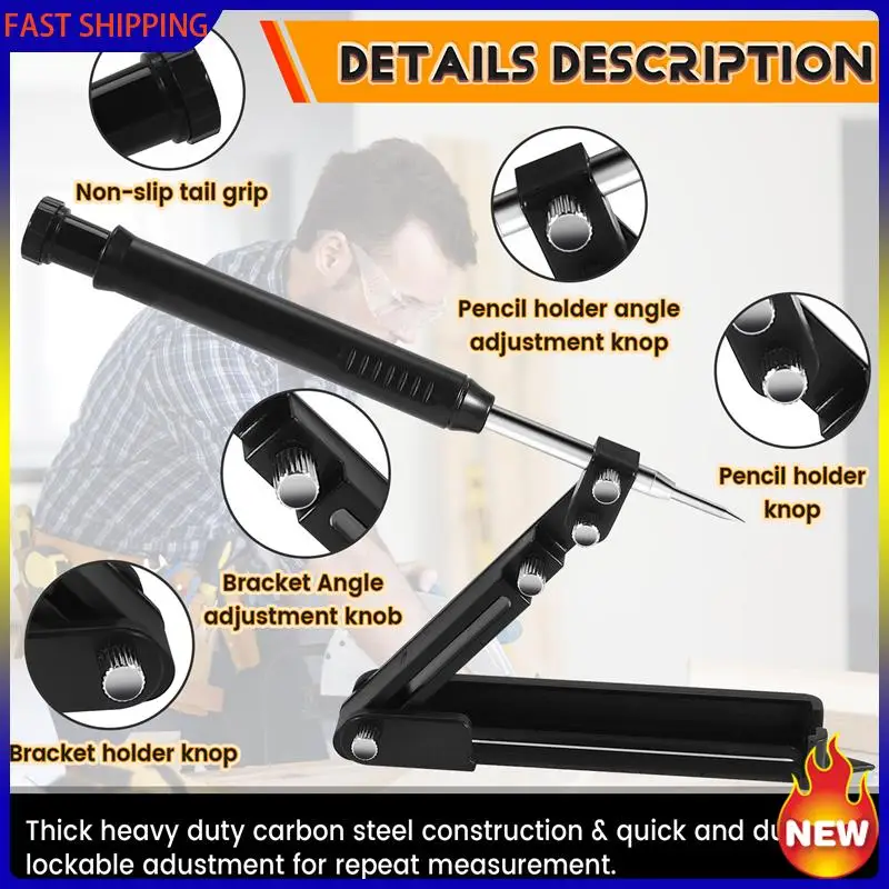 Hot Trend-Multi-Function Construction Pencil - Multi-Function Scribing Tool, DIY Woodworking Scribing Measurement Tool