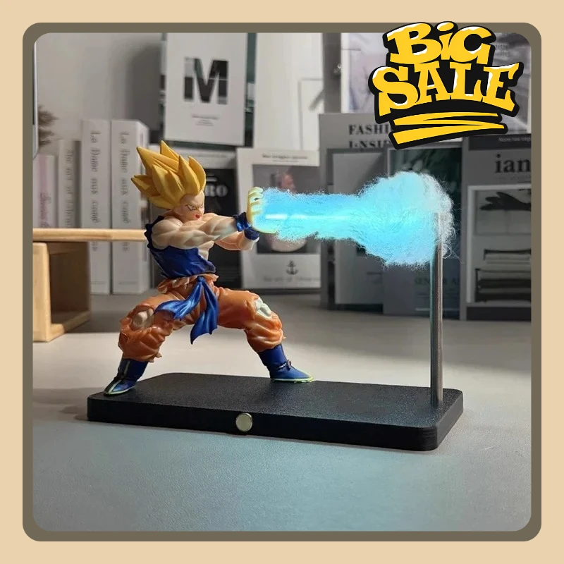 

2025 Fictures Son Goku Kamehameha, ночник, украшение для рабочего стола, модель ночного аниме, окружающие детские игрушки, подарок на день рождения