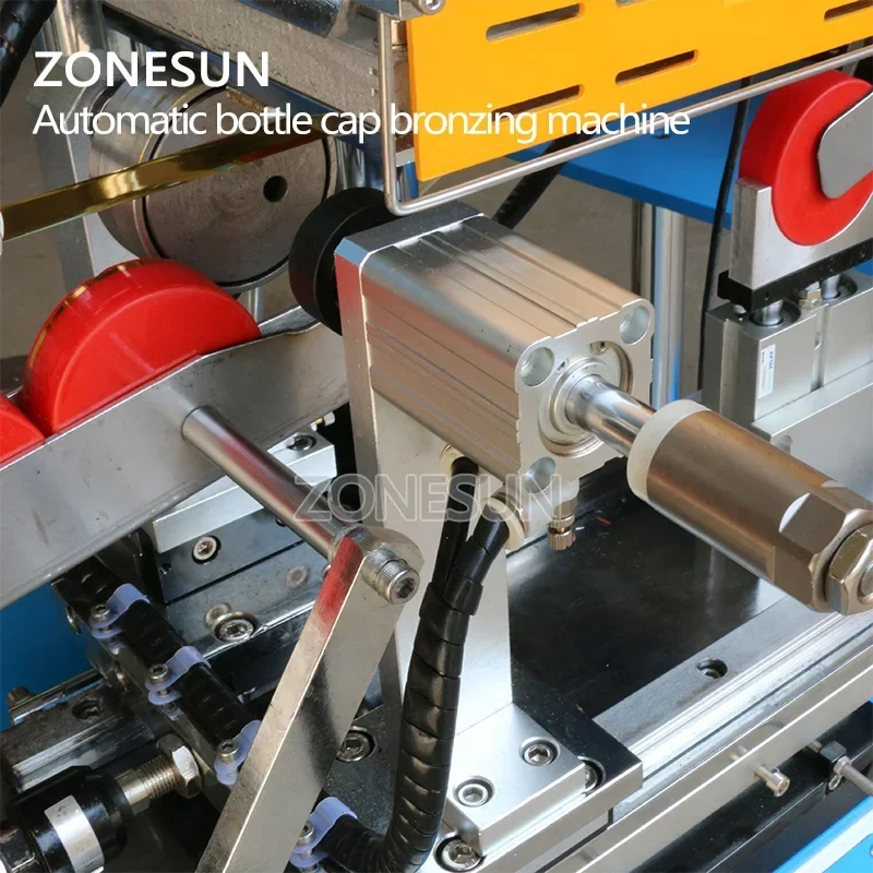 ZONESUN ZY-819R2 Aangepaste Automatische Cap Boek LOGO Leer Foliedruk Embossing Machine Warmte Persmachine Punch Pers